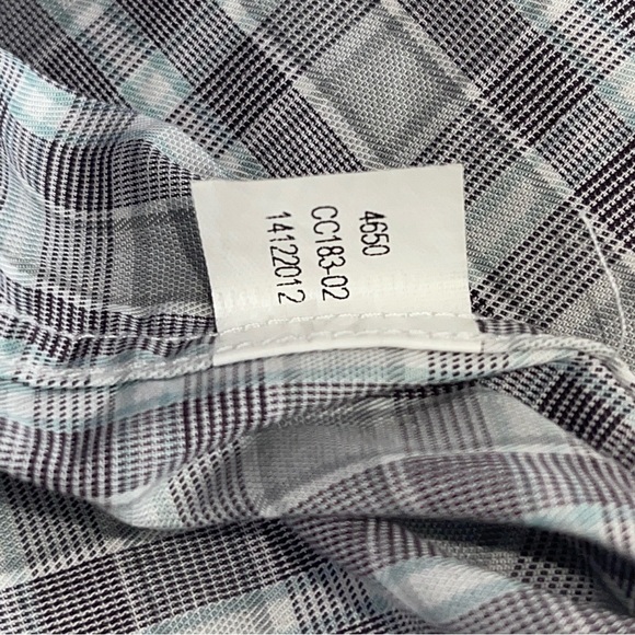 Clubhouse Collection Masters Size Large White Window Pane Button Down Cotton Men - Picture 5 of 10